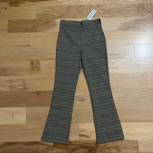 Gingham Plaid Flare Leg Pants!